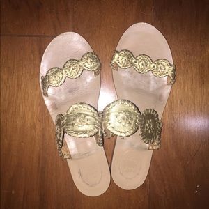 Gold Jack Roger Sandals